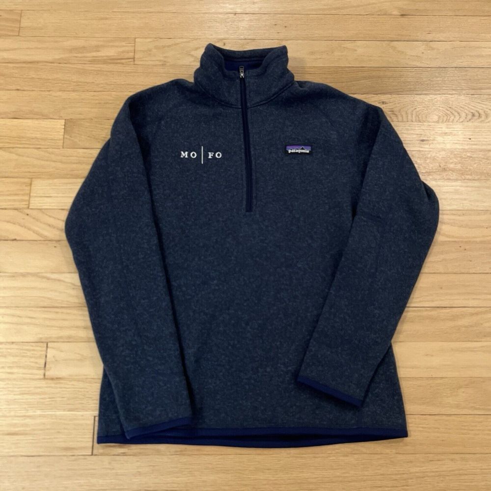 Patagonia Better Sweater Women's Medium Navy 1/4 Zip Fleece Pullover‎ Jacket
